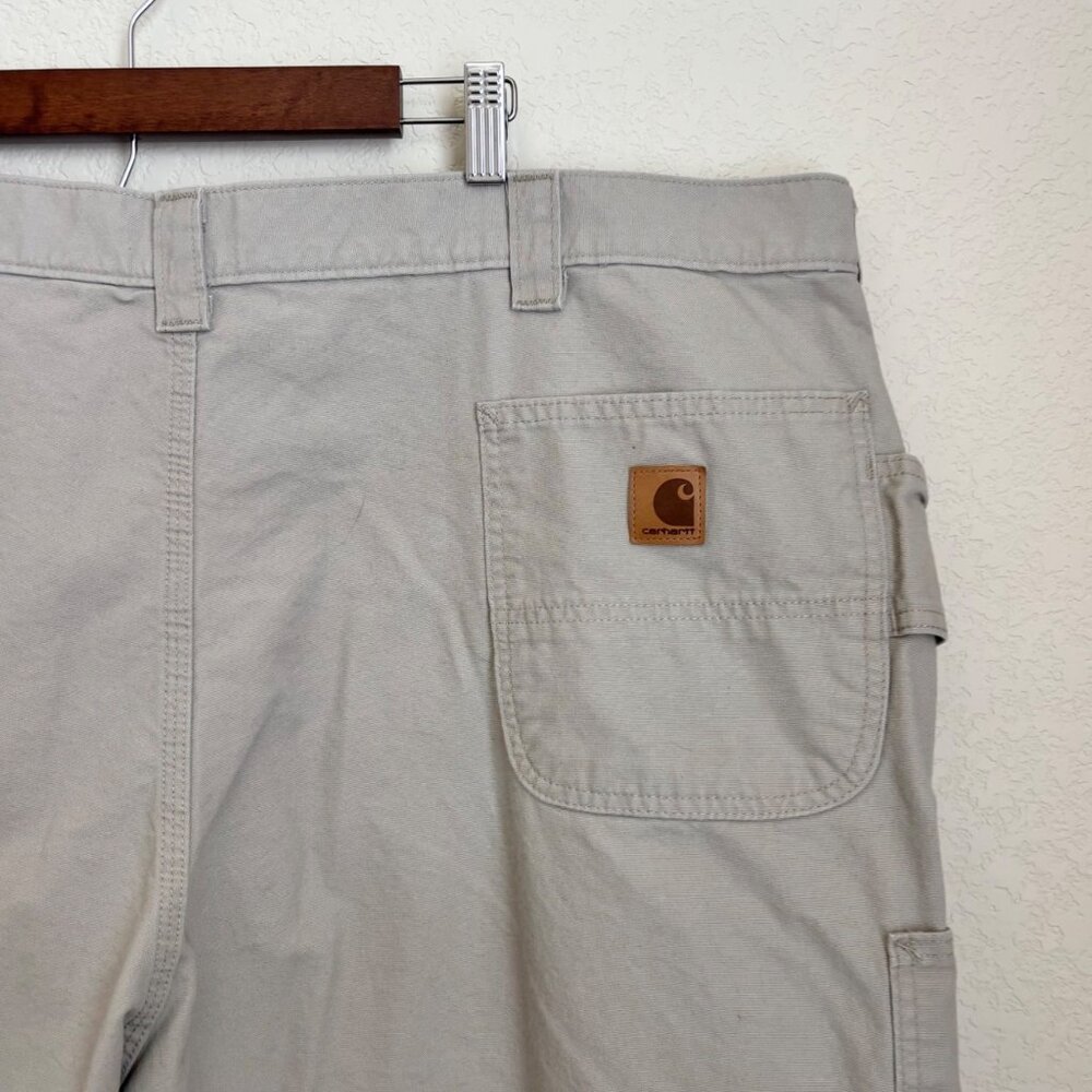 Carhartt B151 Work Pants Men’s 50x32 Tan Loose Fit Utility Cotton - Picture 8 of 13